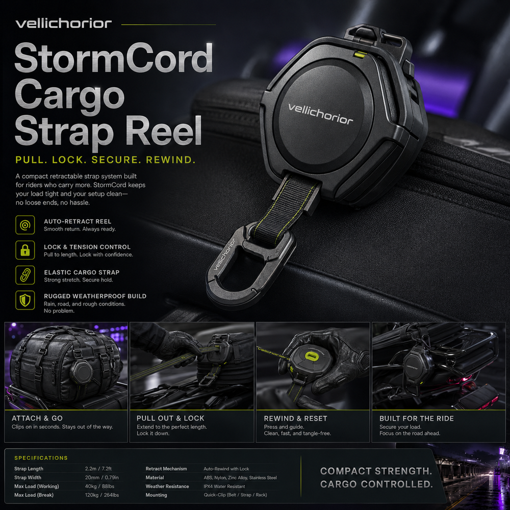 Vellichorior™ StormCord Cargo Strap Reel